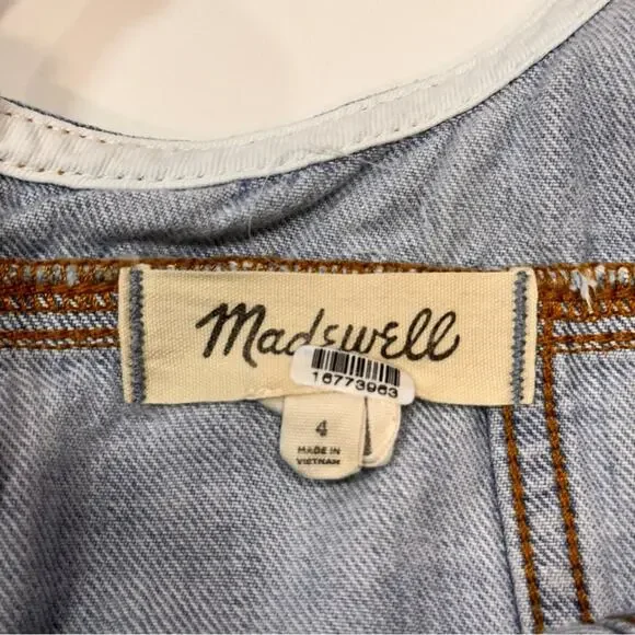 Madewell Sleeveless Super Flowy Shift Dress Size 4 - Picture 5 of 9